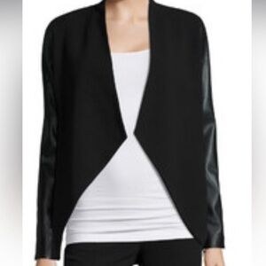 NWT Worthington Open Vegan Leather Jacket